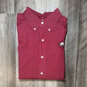 Arkansas Razorbacks Cutter & Buck Checkered Long Sleeve Button Down - XL